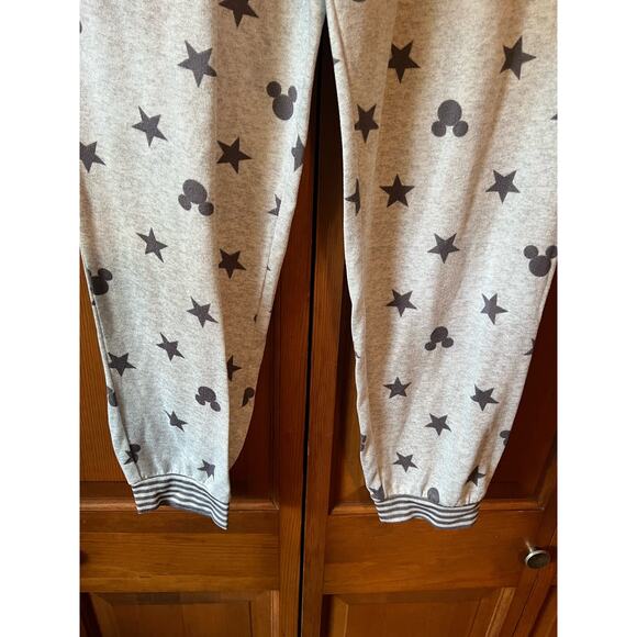 Disney Women's Mickey Mouse/Star Disney Velour Pajama Pant Pull-On Gray Size M - Picture 3 of 9